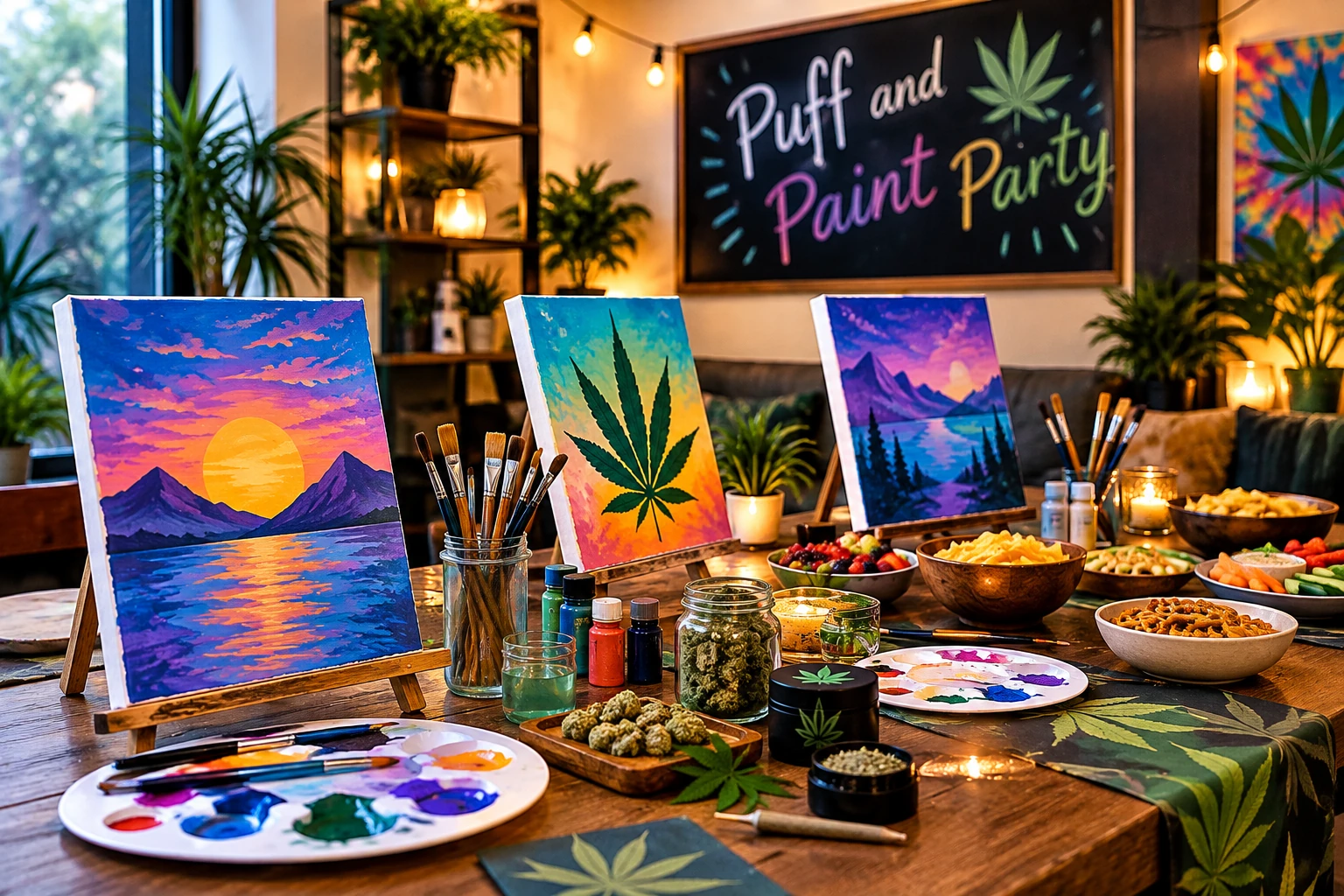 puff and paint party